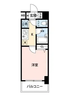 ガラ・ステージ目黒【6階】の間取り