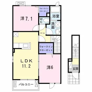 リーベルタース C【2階】の間取り