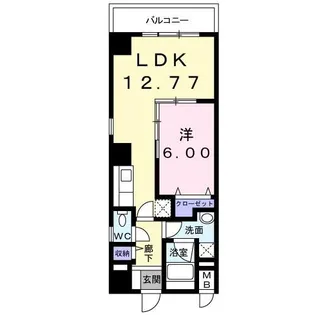 ラリマー・トーレ【6階】の間取り