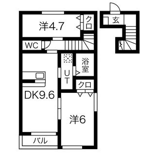 Dear Court B【2階】の間取り