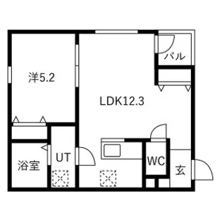 プリシェール神宮南【1階】の間取り