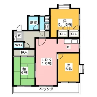ラ・ファミーユI【3階】の間取り