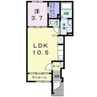 アーバン松浪I【1階】の間取り