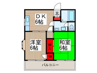 メゾン・ジュヌフォ-レ【3階】の間取り