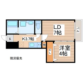 ヒルズマーク堤町【3階】の間取り