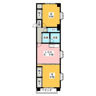 ガーデンコート【3階】の間取り