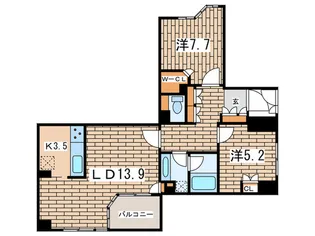 アルス鎌倉御成町【5階】の間取り