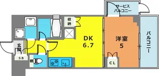 CREATIF三軒茶屋【1階】の間取り