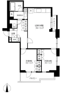 パークハウス楠郷臺【2階】の間取り