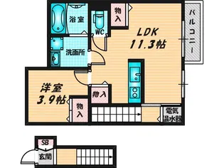リリーフ【2階】の間取り