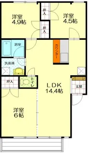 コーエーハイツII【2階】の間取り