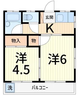 アサイハイツ【2階】の間取り