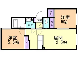 宮の沢2条館【2階】の間取り