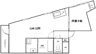 磯村IIビルディング【4階】の間取り