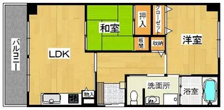 アルバ谷上【1階】の間取り