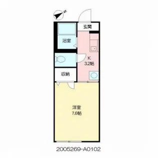 エントピア黒髪【1階】の間取り