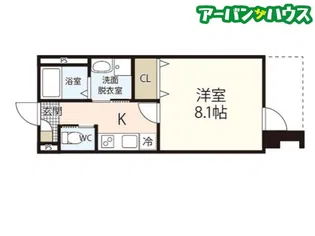 ノアールテラス清輝本町【1階】の間取り