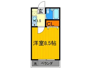 クレ-ル11【3階】の間取り