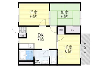 クレール雅【1階】の間取り