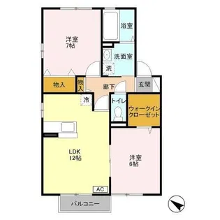 メルベーユ西白井【2階】の間取り