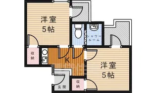 ドムス鉢塚【4階】の間取り
