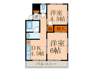 フジビュ-ハウス【1階】の間取り