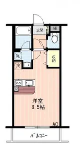 プティリヴィエール【1階】の間取り