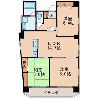 INOVE新栄【3階】の間取り