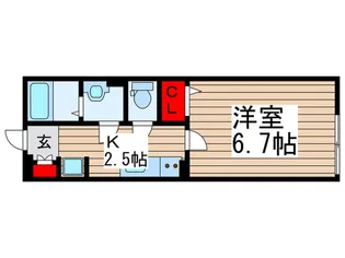 アクルックス所沢【1階】の間取り