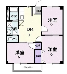 ニューシティノナカI【2階】の間取り