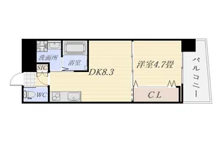 唐湊ヒルズ【6階】の間取り