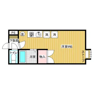 ハイツアクティブ【1階】の間取り