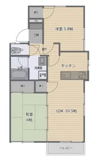 ランド キューブ【1階】の間取り