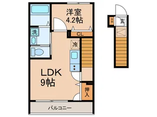 コーポ レイ【2階】の間取り