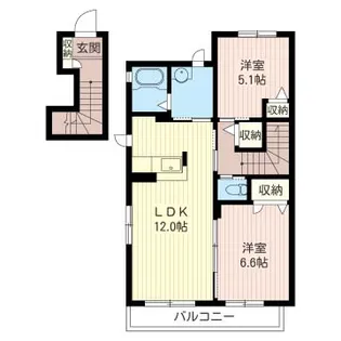 フォーシーズンI【2階】の間取り
