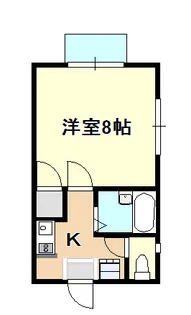 ビクトリーハイム岡山【1階】の間取り