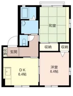 とのやまハイツC(1F)【1階】の間取り
