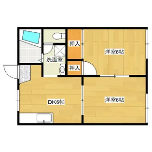 フレグランス衣笠【1階】の間取り