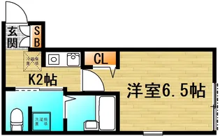 ミヤコハイツ宝町【1階】の間取り