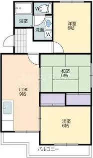 マンションブルースカイ【3階】の間取り