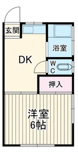 ユナイト石川町SANWA【2階】の間取り