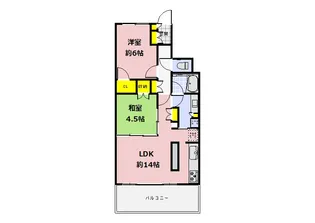 グランフォセット福島駅西【4階】の間取り