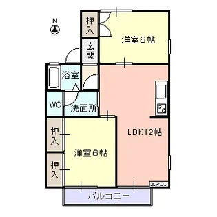 カーサ ロイヤルB棟【1階】の間取り