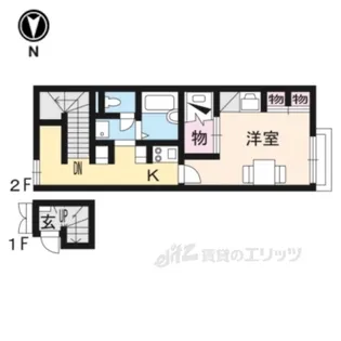 レオパレス富堂【2階】の間取り