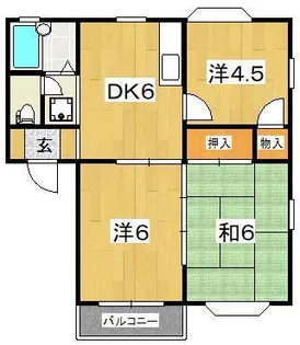 フジハイツ【2階】の間取り