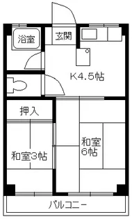 朝倉ビルII【3階】の間取り