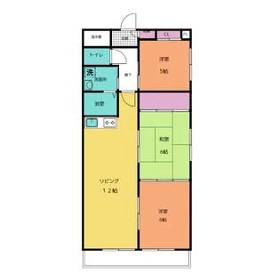 ボヌール【1階】の間取り