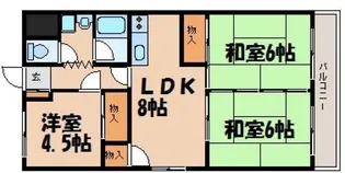 天畠マンション【2階】の間取り
