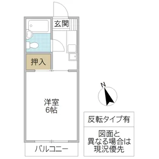千川ハイツ【2階】の間取り