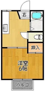 ジョイフルK【1階】の間取り